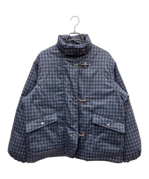 Bleme（ブレム）Bleme (ブレム) ファイヤーマン ボリューム 中綿ブルゾン ネイビー×グレー サイズ:SIZE XLの古着・服飾アイテム