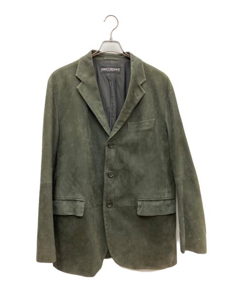 ISSEY MIYAKE WHITE LABEL（イッセイミヤケホワイトレーベル）ISSEY MIYAKE WHITE LABEL (イッセイミヤケホワイトレーベル) レザーコート ブラック サイズ:SIZE 4の古着・服飾アイテム