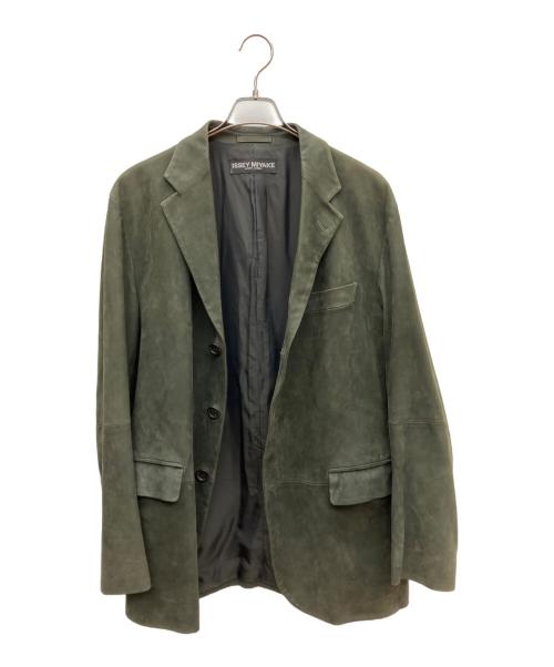 ISSEY MIYAKE WHITE LABEL（イッセイミヤケホワイトレーベル）ISSEY MIYAKE WHITE LABEL (イッセイミヤケホワイトレーベル) レザーコート ブラック サイズ:SIZE 4の古着・服飾アイテム