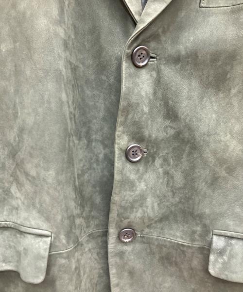 ISSEY MIYAKE WHITE LABEL（イッセイミヤケホワイトレーベル）ISSEY MIYAKE WHITE LABEL (イッセイミヤケホワイトレーベル) レザーコート ブラック サイズ:SIZE 4の古着・服飾アイテム