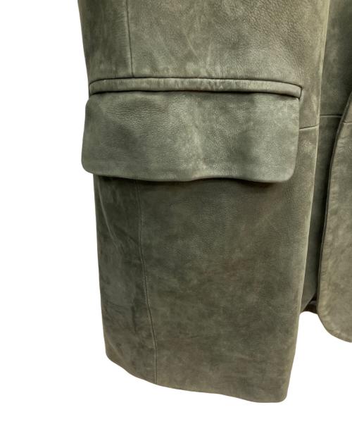 ISSEY MIYAKE WHITE LABEL（イッセイミヤケホワイトレーベル）ISSEY MIYAKE WHITE LABEL (イッセイミヤケホワイトレーベル) レザーコート ブラック サイズ:SIZE 4の古着・服飾アイテム