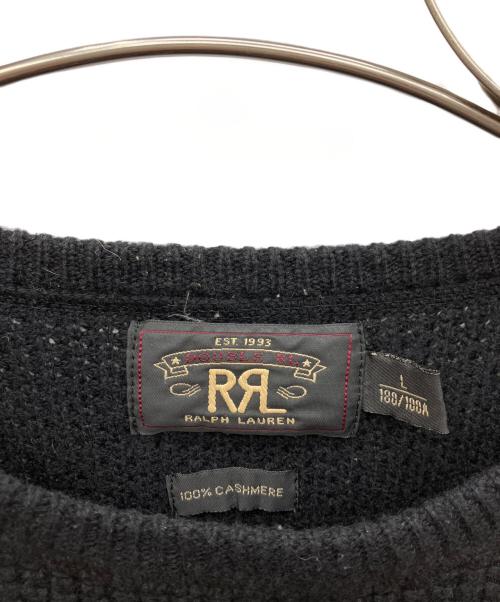 RRL（ダブルアールエル）RRL (ダブルアールエル) 厚手ニット ブラック サイズ:SIZE Lの古着・服飾アイテム
