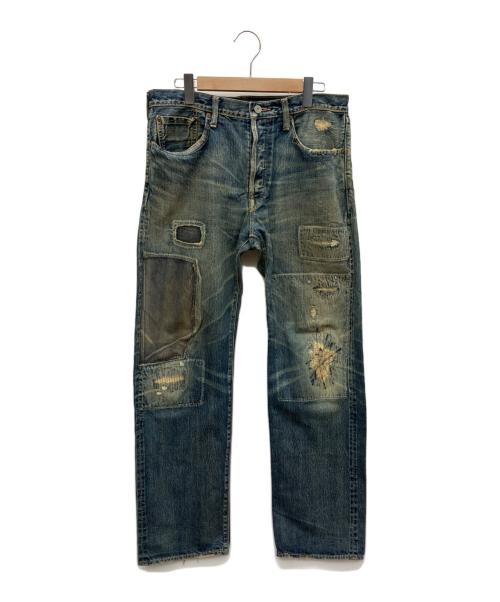 KAPITAL（キャピタル）KAPITAL (キャピタル) ダメージ加工デニムパンツ インディゴ サイズ:W36の古着・服飾アイテム