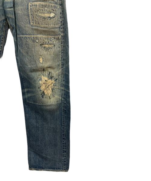 KAPITAL（キャピタル）KAPITAL (キャピタル) ダメージ加工デニムパンツ インディゴ サイズ:W36の古着・服飾アイテム