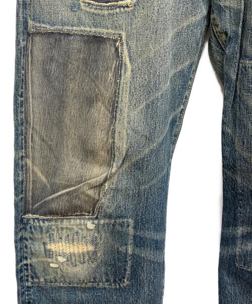 KAPITAL（キャピタル）KAPITAL (キャピタル) ダメージ加工デニムパンツ インディゴ サイズ:W36の古着・服飾アイテム