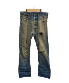 TENDERLOIN（テンダーロイン）の古着「ダメージデニムパンツ」｜インディゴ