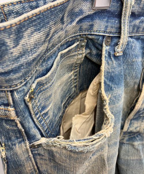 TENDERLOIN（テンダーロイン）TENDERLOIN (テンダーロイン) ダメージデニムパンツ インディゴ サイズ:W34の古着・服飾アイテム