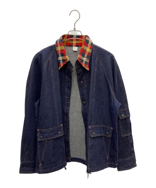 ノーブランド（ノーブランド）ノーブランド (ノーブランド) カバーオール インディゴ サイズ:XLの古着・服飾アイテム