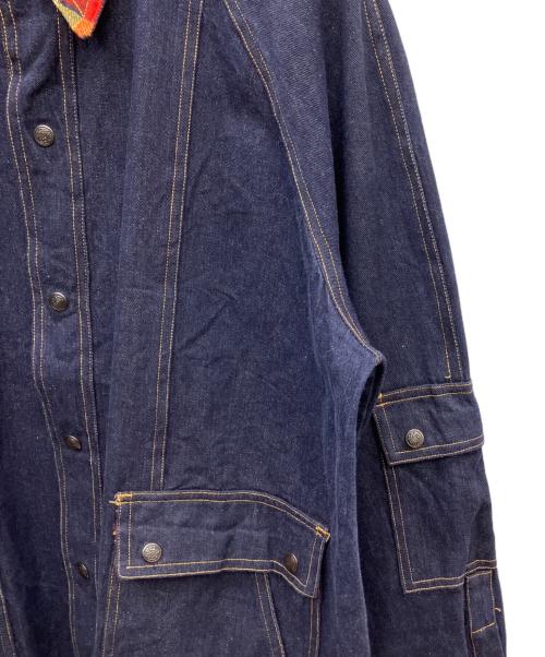 ノーブランド（ノーブランド）ノーブランド (ノーブランド) カバーオール インディゴ サイズ:XLの古着・服飾アイテム