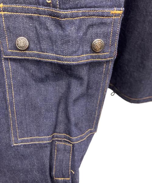 ノーブランド（ノーブランド）ノーブランド (ノーブランド) カバーオール インディゴ サイズ:XLの古着・服飾アイテム