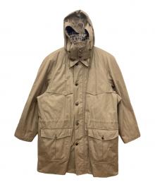 Aquascutum（アクアスキュータム）の古着「フーデッドコート」｜ベージュ