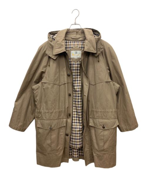 Aquascutum（アクアスキュータム）Aquascutum (アクアスキュータム) フーデッドコート ベージュ サイズ:LLの古着・服飾アイテム