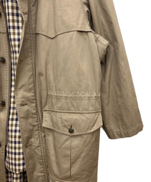 Aquascutum（アクアスキュータム）Aquascutum (アクアスキュータム) フーデッドコート ベージュ サイズ:LLの古着・服飾アイテム