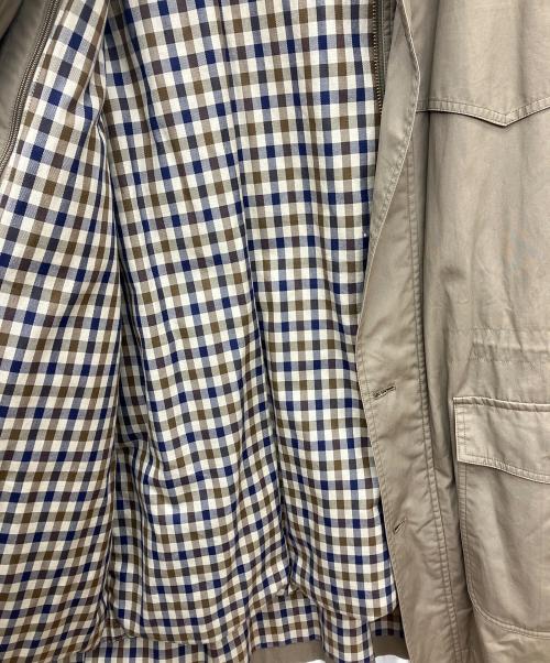 Aquascutum（アクアスキュータム）Aquascutum (アクアスキュータム) フーデッドコート ベージュ サイズ:LLの古着・服飾アイテム