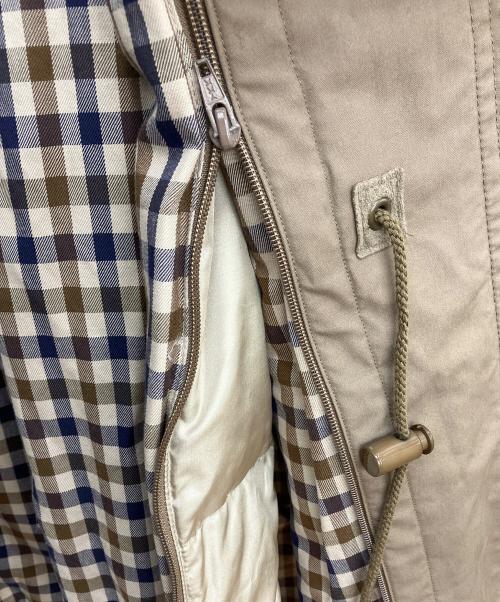 Aquascutum（アクアスキュータム）Aquascutum (アクアスキュータム) フーデッドコート ベージュ サイズ:LLの古着・服飾アイテム