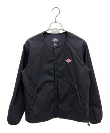 DANTON（ダントン）の古着「プリマロフトノーカラージャケット」｜ブラック
