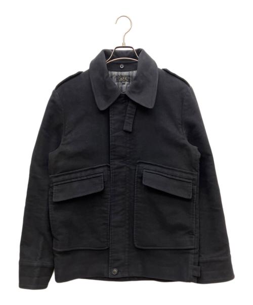 A.P.C.（アーペーセー）A.P.C. (アーペーセー) フライトジャケット ネイビー サイズ:1の古着・服飾アイテム