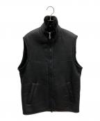 ノーブランドノーブランド）の古着「ムートンベスト」｜ブラック