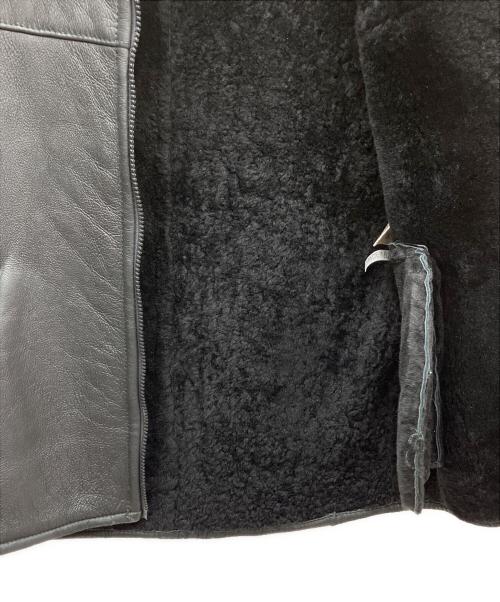 ノーブランド（ノーブランド）ノーブランド (ノーブランド) ムートンベスト ブラック サイズ:Mの古着・服飾アイテム