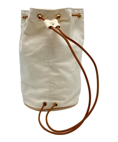 HERMES（エルメス）HERMES (エルメス) ポロションミミルGM アイボリー×ブラウンの古着・服飾アイテム
