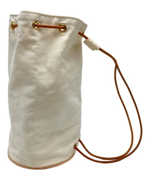 HERMES（エルメス）HERMES (エルメス) ポロションミミルGM アイボリー×ブラウンの古着・服飾アイテム