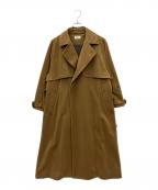 Aresenseアーセンス）の古着「ベルト付チェスターコート」｜ブラウン