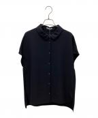 theory luxeセオリーリュクス）の古着「ノースリーブブラウス」｜ブラック