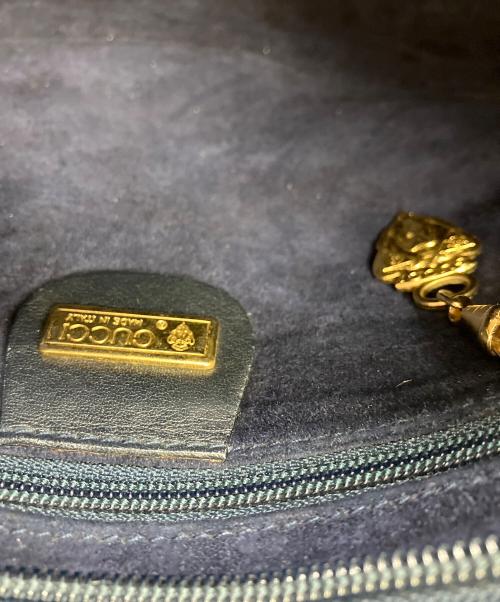 GUCCI（グッチ）GUCCI (グッチ) ショルダーバッグ ネイビーの古着・服飾アイテム