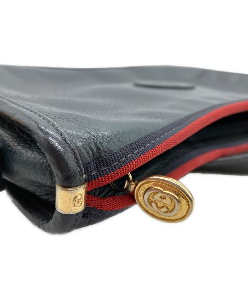 GUCCI（グッチ）GUCCI (グッチ) ショルダーバッグ ネイビーの古着・服飾アイテム