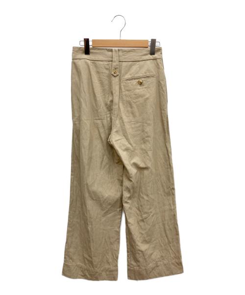MARGARET HOWELL（マーガレットハウエル）MARGARET HOWELL (マーガレットハウエル) ハイツイストコットンリネンパンツ ベージュ サイズ:SIZE 3の古着・服飾アイテム