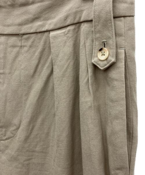 MARGARET HOWELL（マーガレットハウエル）MARGARET HOWELL (マーガレットハウエル) ハイツイストコットンリネンパンツ ベージュ サイズ:SIZE 3の古着・服飾アイテム