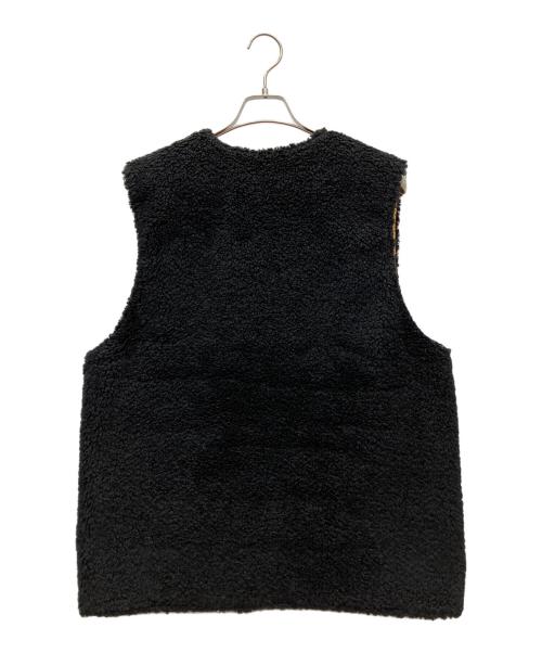 REDTAiL（レッドテイル）REDTAIL (レッドテイル) リバーシブルボアベスト ブラック×イエロー サイズ:表記無しの古着・服飾アイテム