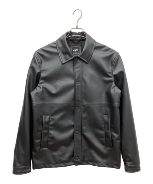 ZARA（ザラ）ZARA (ザラ) DNWR フェイクレザージャケット ブラック サイズ:Sの古着・服飾アイテム