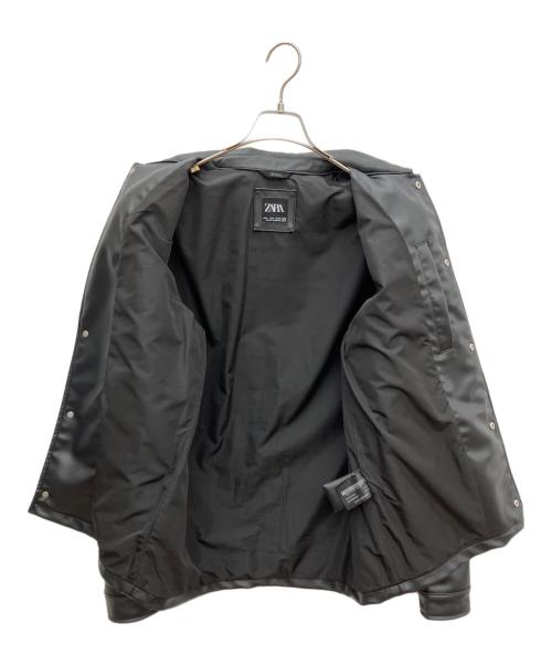 ZARA（ザラ）ZARA (ザラ) DNWR フェイクレザージャケット ブラック サイズ:Sの古着・服飾アイテム