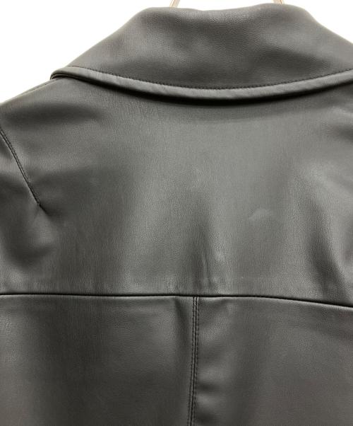 ZARA（ザラ）ZARA (ザラ) DNWR フェイクレザージャケット ブラック サイズ:Sの古着・服飾アイテム