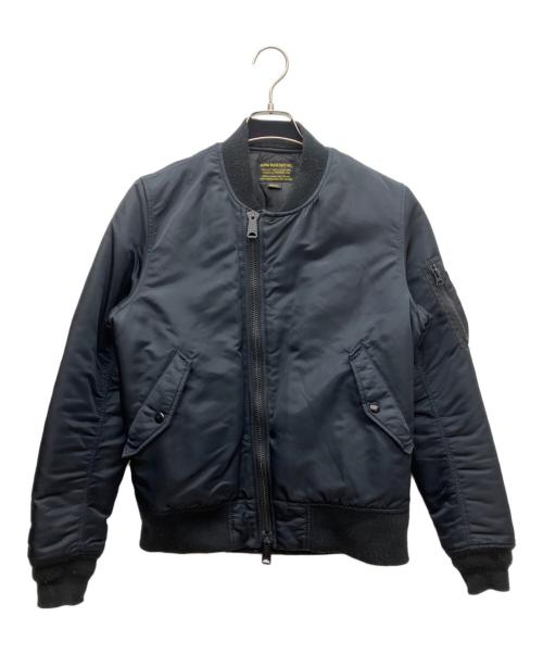 ALPHA（アルファ）ALPHA (アルファ) MA-1ジャケット ブラック サイズ:SMALLの古着・服飾アイテム