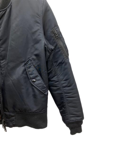 ALPHA（アルファ）ALPHA (アルファ) MA-1ジャケット ブラック サイズ:SMALLの古着・服飾アイテム