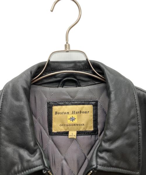 BOSTON HARBOUR（ボストンハーバー）BOSTON HARBOUR (ボストンハーバー) レザージャケット ブラック サイズ:SIZE Lの古着・服飾アイテム