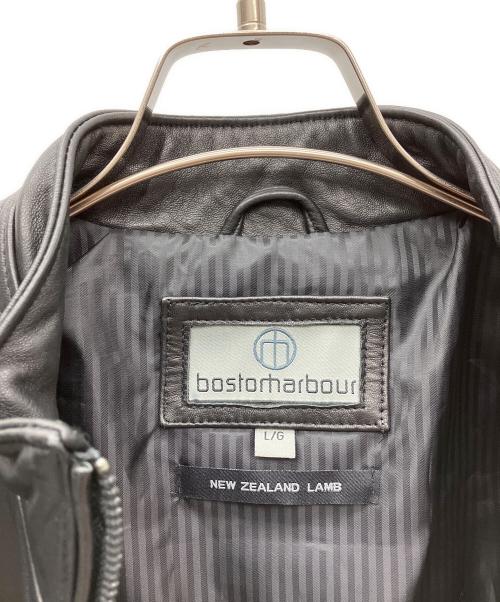 BOSTON HARBOUR（ボストンハーバー）BOSTON HARBOUR (ボストンハーバー) レザージャケット ブラック サイズ:SIZE Lの古着・服飾アイテム