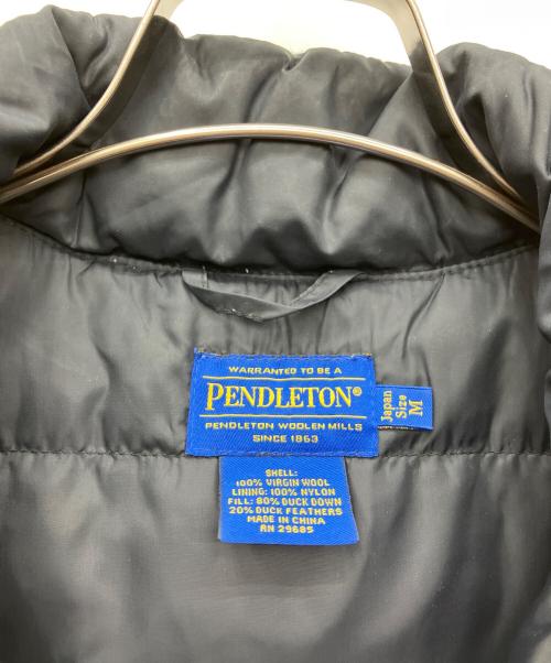PENDLETON（ペンドルトン）PENDLETON (ペンドルトン) ダウンベスト ブラック サイズ:SIZE Mの古着・服飾アイテム