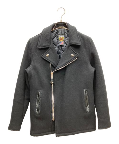 SHOOT（シュート）SHOOT (シュート) ジップフロントPコート ブラック サイズ:SIZE 32の古着・服飾アイテム