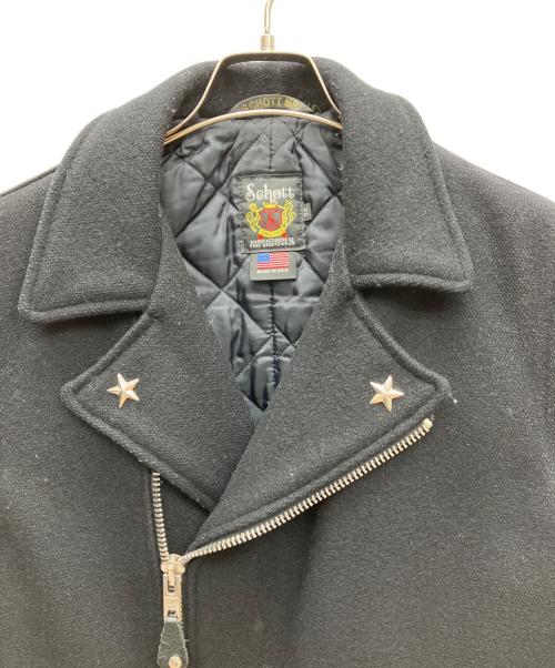 SHOOT（シュート）SHOOT (シュート) ジップフロントPコート ブラック サイズ:SIZE 32の古着・服飾アイテム