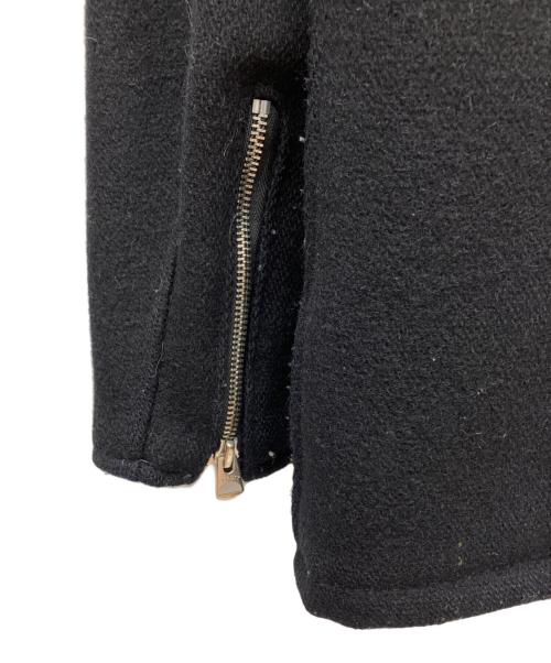 SHOOT（シュート）SHOOT (シュート) ジップフロントPコート ブラック サイズ:SIZE 32の古着・服飾アイテム