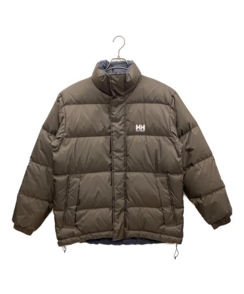 HELLY HANSEN（ヘリーハンセン）HELLY HANSEN (ヘリーハンセン) リバーシブルダウンジャケット ブラウン サイズ:Lの古着・服飾アイテム