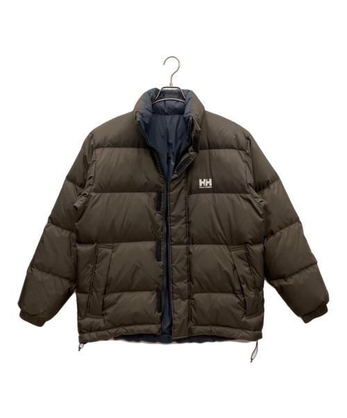 HELLY HANSEN（ヘリーハンセン）HELLY HANSEN (ヘリーハンセン) リバーシブルダウンジャケット ブラウン サイズ:Lの古着・服飾アイテム