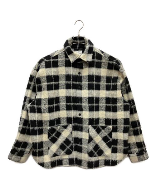 DANKE SCHON（ダンケ シェーン）DANKE SCHON (ダンケ シェーン) 長袖シャツ ブラック×ホワイト サイズ:Fの古着・服飾アイテム