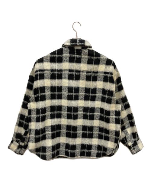 DANKE SCHON（ダンケ シェーン）DANKE SCHON (ダンケ シェーン) 長袖シャツ ブラック×ホワイト サイズ:Fの古着・服飾アイテム