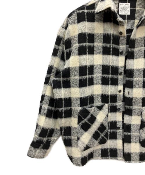 DANKE SCHON（ダンケ シェーン）DANKE SCHON (ダンケ シェーン) 長袖シャツ ブラック×ホワイト サイズ:Fの古着・服飾アイテム