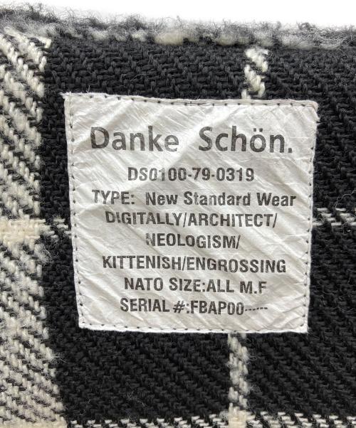 DANKE SCHON（ダンケ シェーン）DANKE SCHON (ダンケ シェーン) 長袖シャツ ブラック×ホワイト サイズ:Fの古着・服飾アイテム