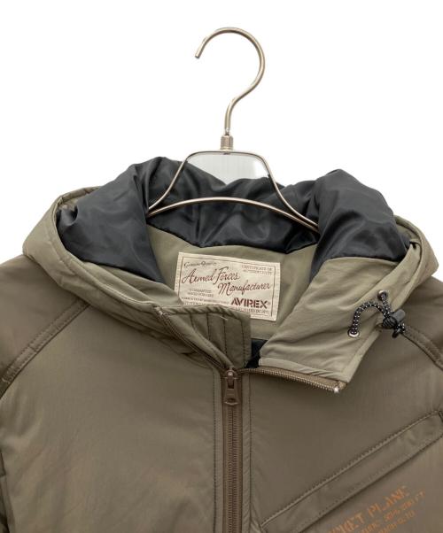 AVIREX（アヴィレックス）AVIREX (アヴィレックス) ミックスファブリックボンバージャケット カーキ サイズ:SIZE Mの古着・服飾アイテム